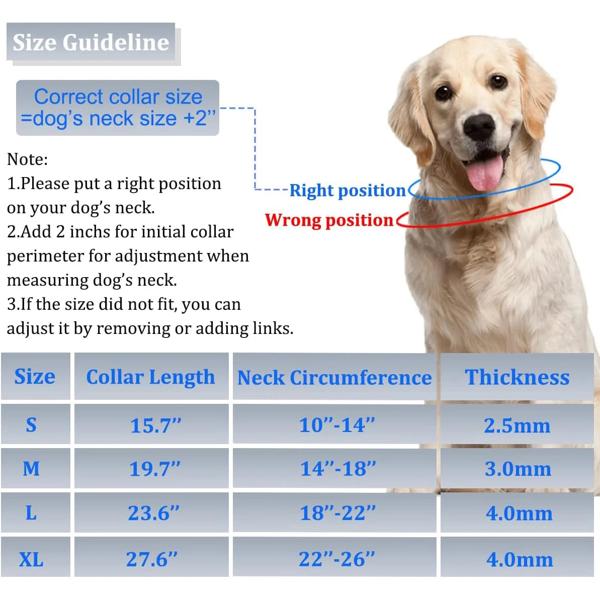 Dog Prong Training Collar with Quick Release Buckle, Adjustable Stainless Steel Pinch Collar for Dogs, Nylon Protective Sleeve,