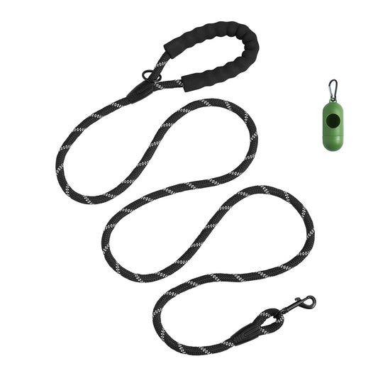 6Ft Heavy Duty Dog Leash Comfortable Padded Handle Strong Nylon Reflective Threads Multi-Function Shovel Model D0100X3R4M8