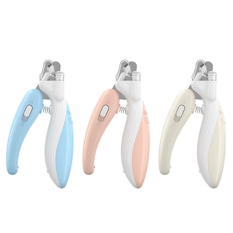 OF Hot Selling LED Light Electric Dog Claw Nail Scissors File Claw Cutters Dog Nail Clippers